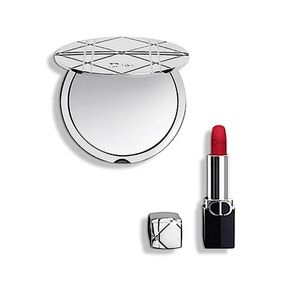 DIOR Beauty Novelty Silver Pocket Mirror & Rouge Lipstick